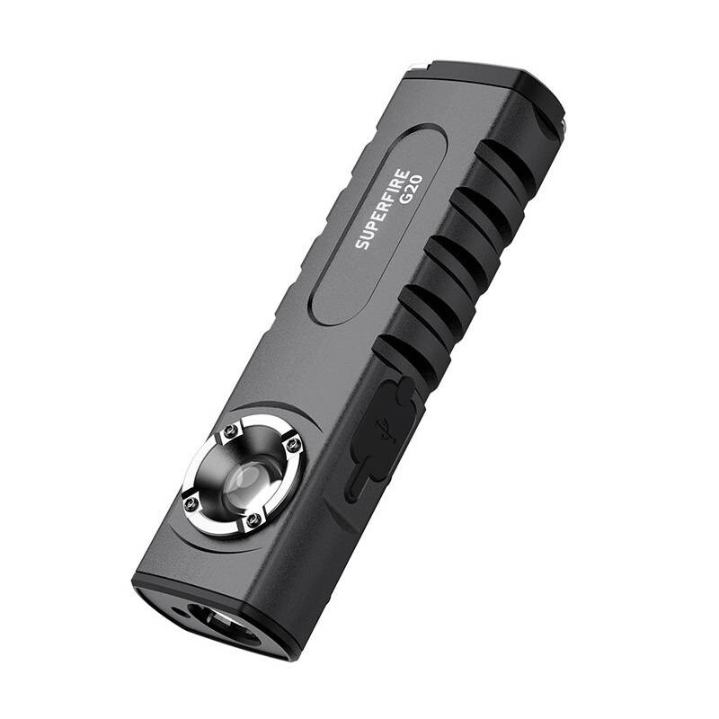 Multifunksjonslommelykt SuperFire G20, 470 lm, USB