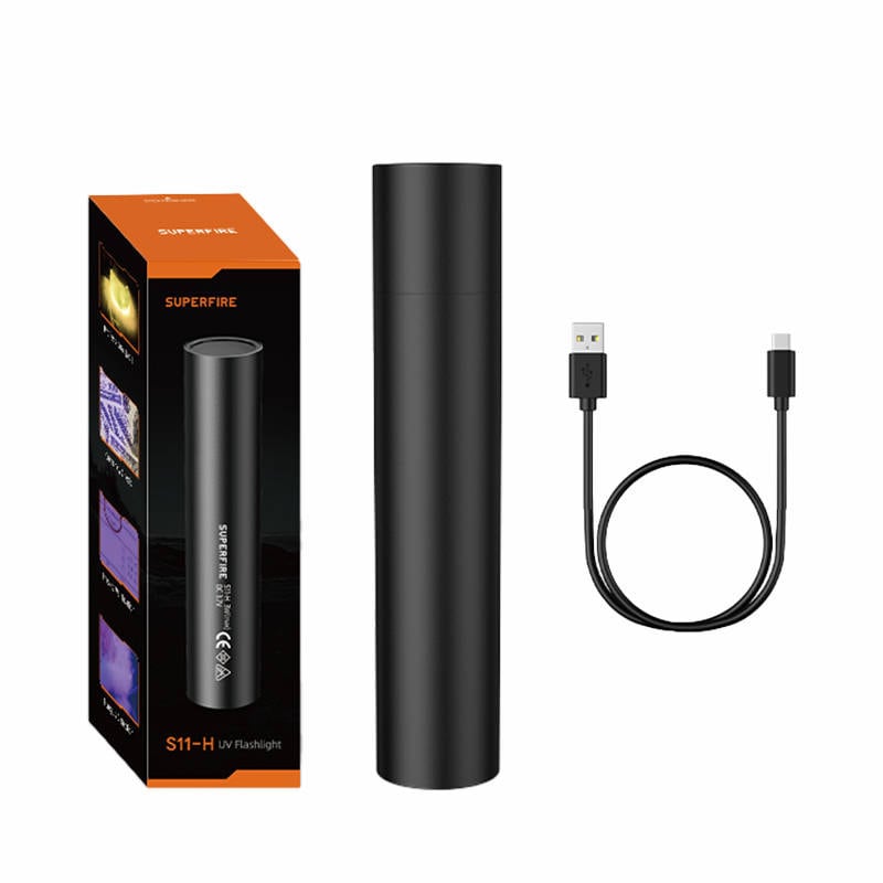 UV-lommelykt Supfire S11-H, 365NM, USB
