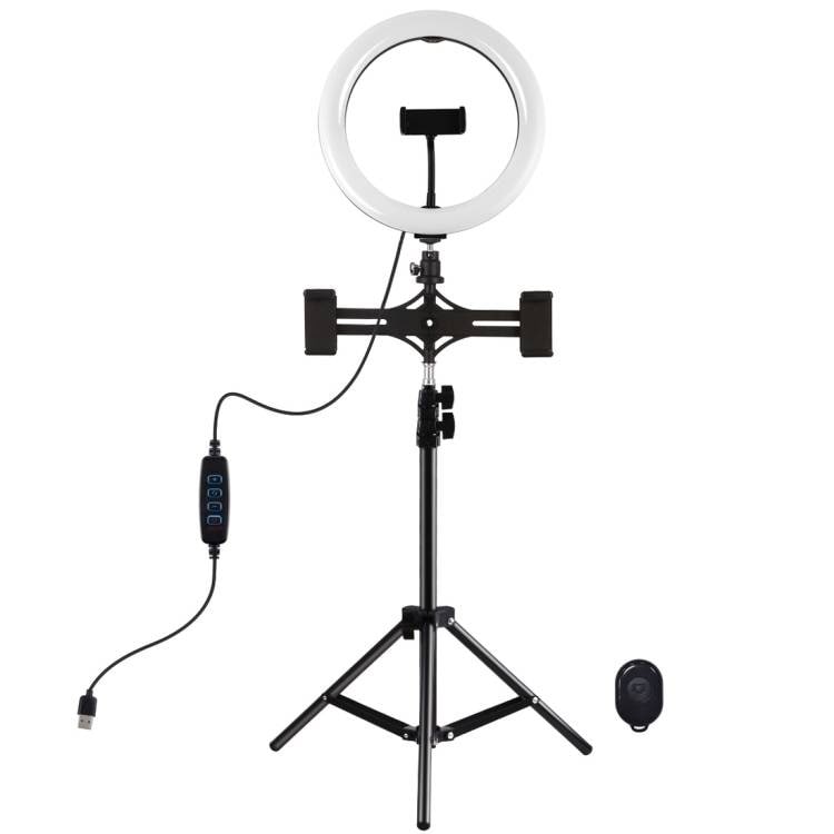 Stativmontering Puluz med 26 cm LED-ring Vlogging 1,1 m PKT3070B