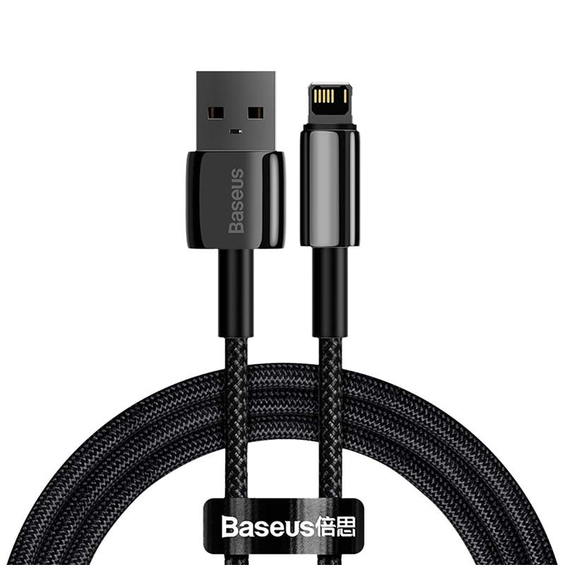 Baseus Tungsten Gold Cable USB til iP 2,4A 1m (svart)