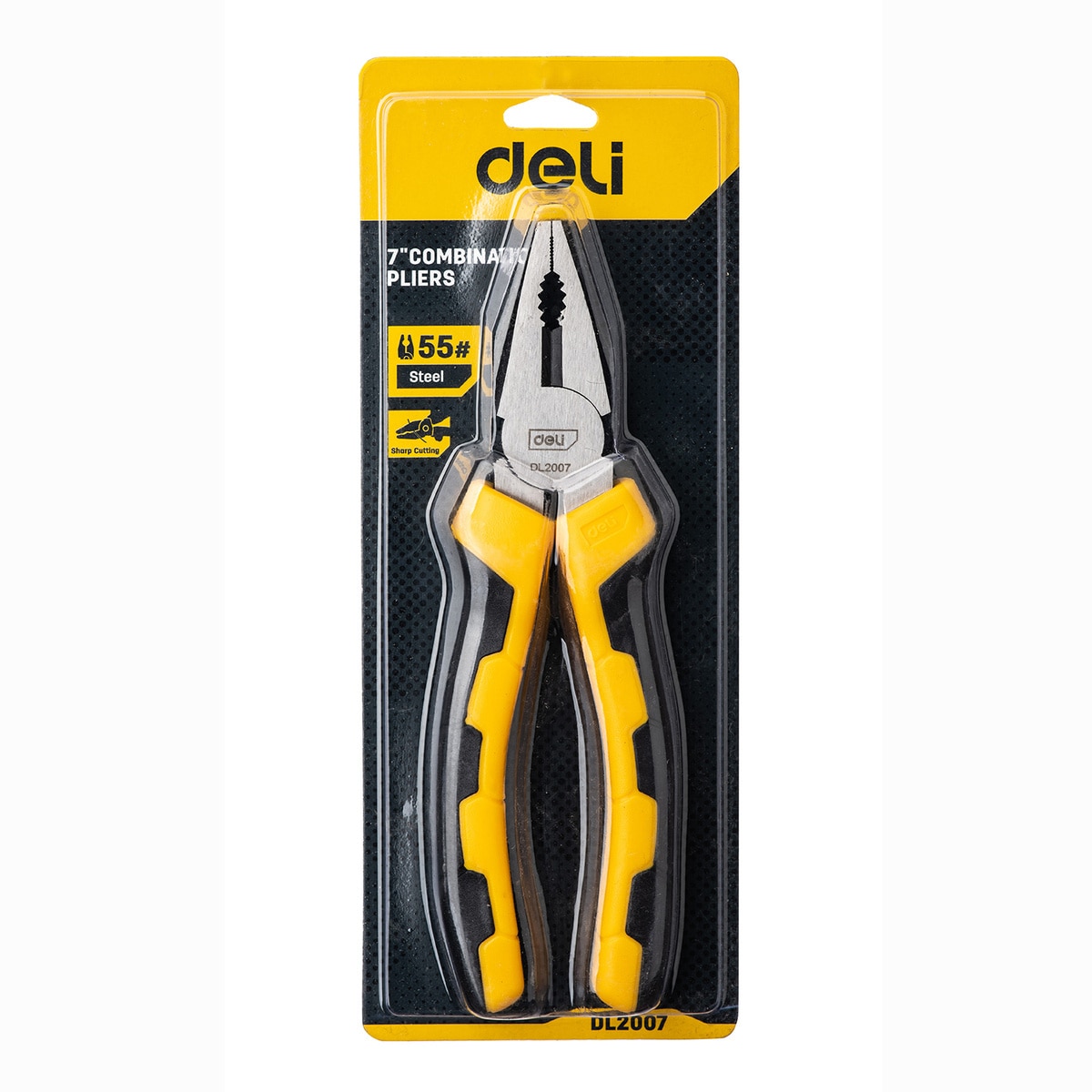 Kombinasjonstang 7" Deli Tools EDL2007 (gul)