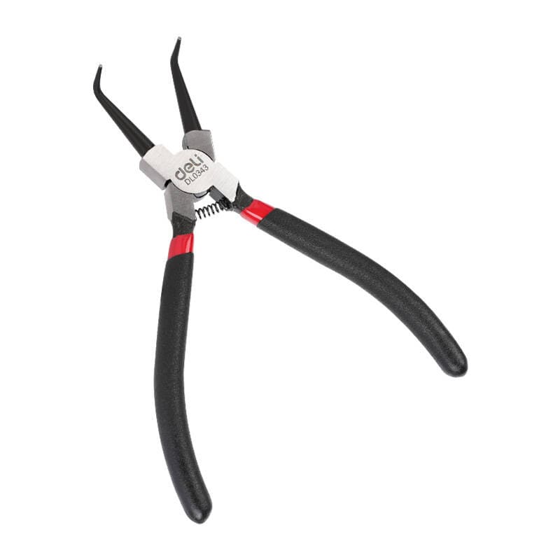 Bøyd innvendig låseringstang 7" Deli Tools EDL0343 (svart)