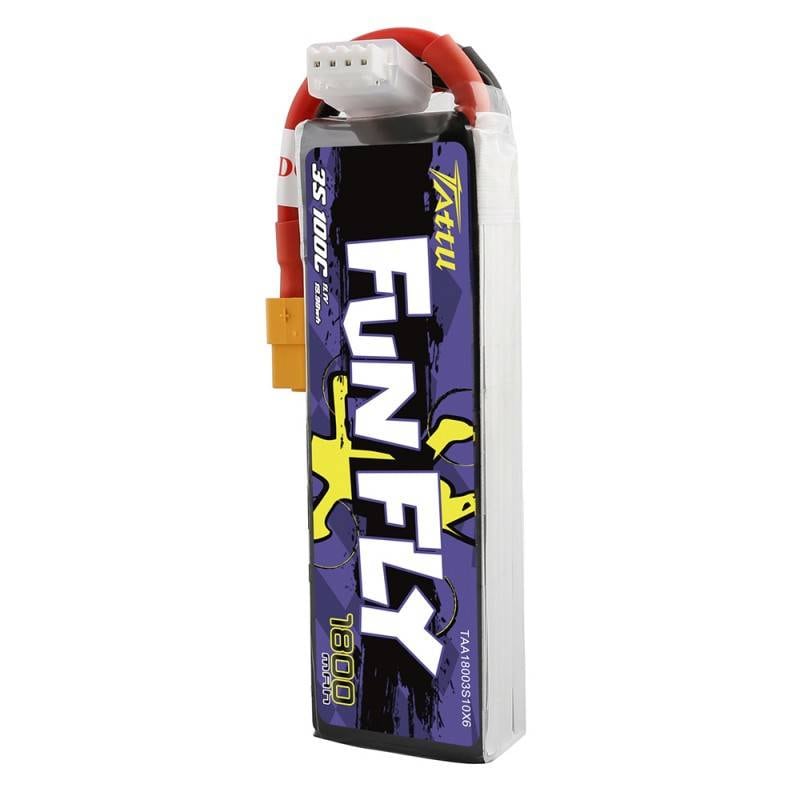 Tattu Funfly 1800 mAh 11,1 V 100C 3S1P XT60-batteri