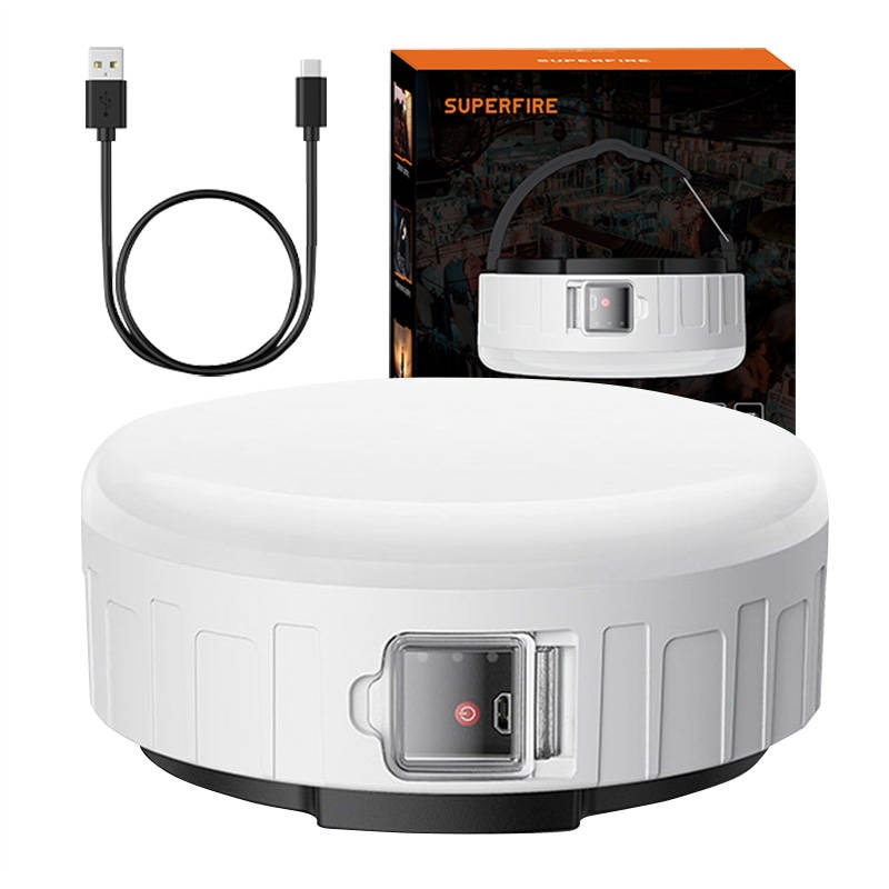Superfire T25 campinglys, 400 lm, USB, 3 moduser
