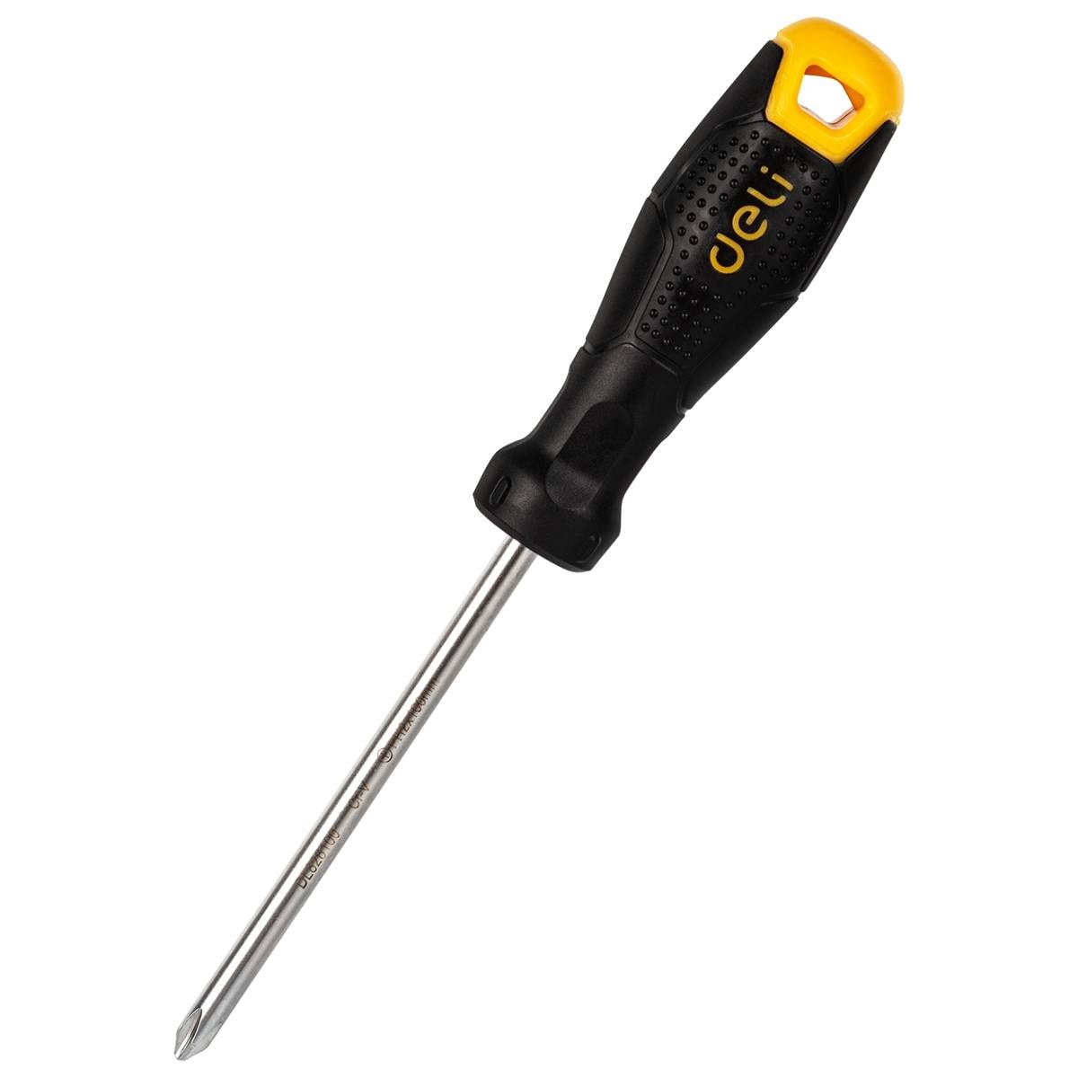 Philips Skrutrekker PH2x100mm Deli Tools EDL626100 (svart)