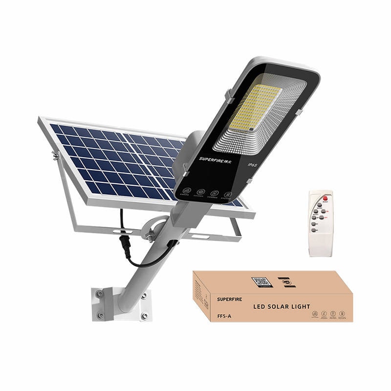 Superfire solcellebelysning – 63 W, 500 lm, 5000 mAh