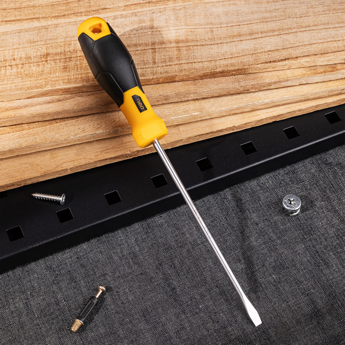 Sporet skrutrekker 5x150 mm Deli Tools EDL6251501 (svart)