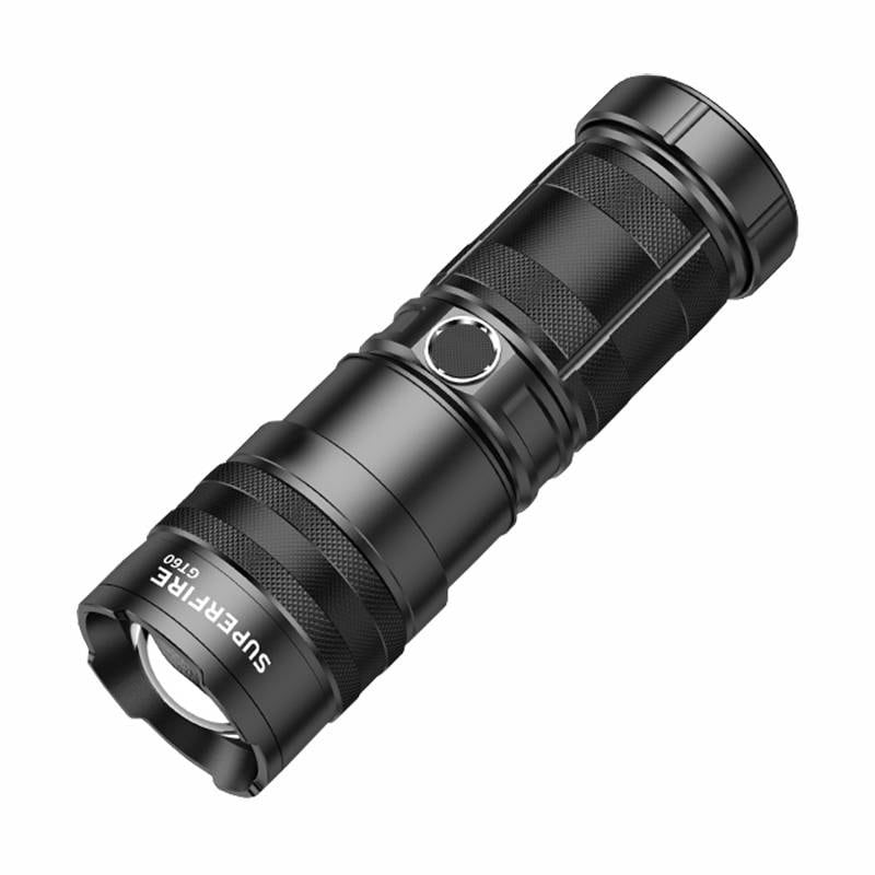 Superfire GT60 lommelykt - 2600 lm, 2 moduser, USB-C