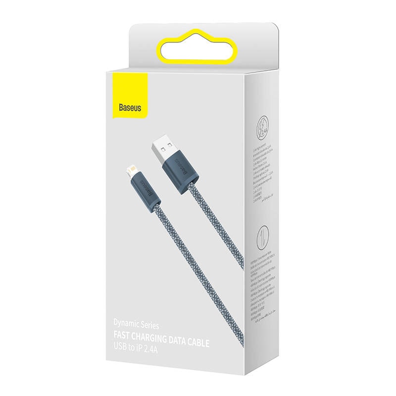 Baseus Dynamic Series-kabel USB til Lightning, 2,4 A, 1 m (grå)