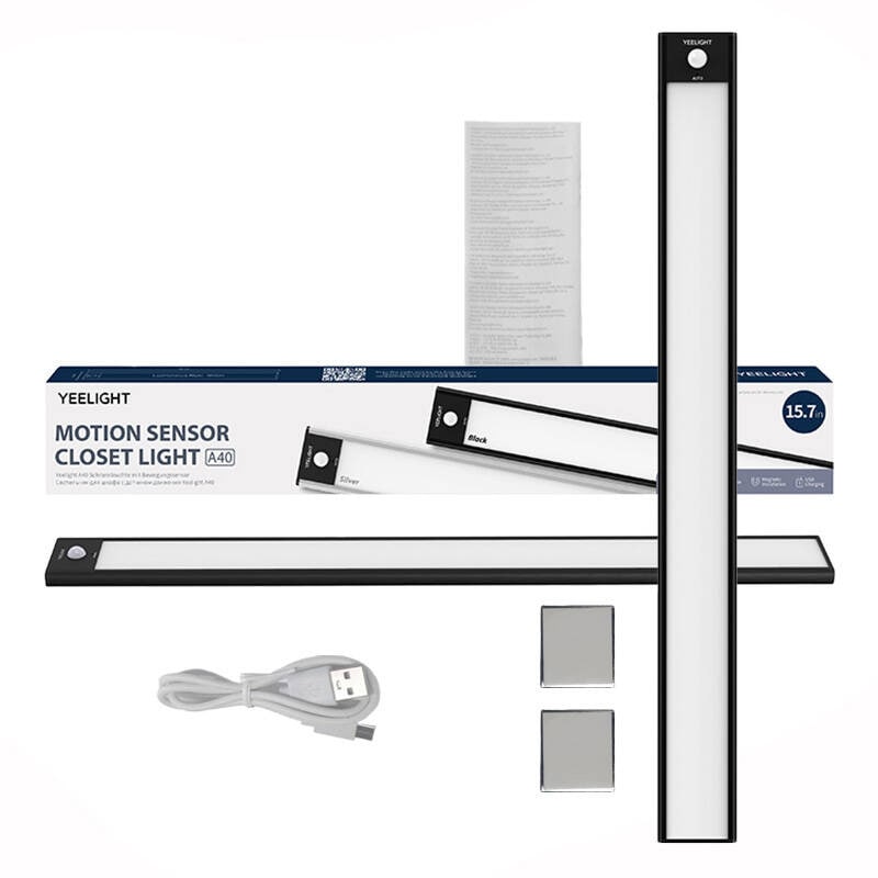 Bevegelsessensorlampe 40 cm med 4000 K og USB-C-lading