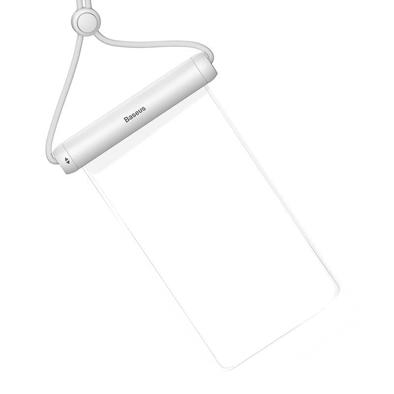Baseus Sylinder Slide-cover vanntett smarttelefonveske (hvit)