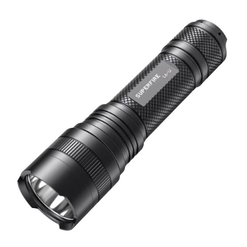 Superfire L6-U lommelykt - 1480 lm, 330 m, 5 moduser, 20 W, USB-C