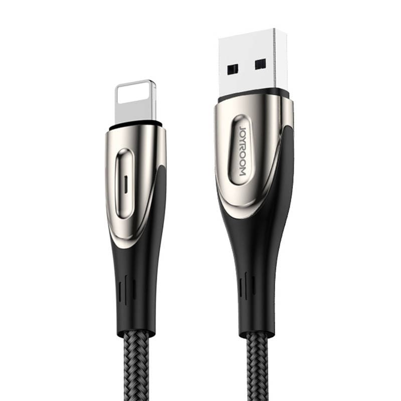 USB-kabel for Lightning Joyroom Sharp S-M411 2,4A, 3m (svart)