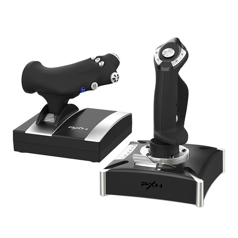 PXN 2119 PRO flight joystick flykontroller med gasspak / flykontroll til PC, PS4 og Xbox One