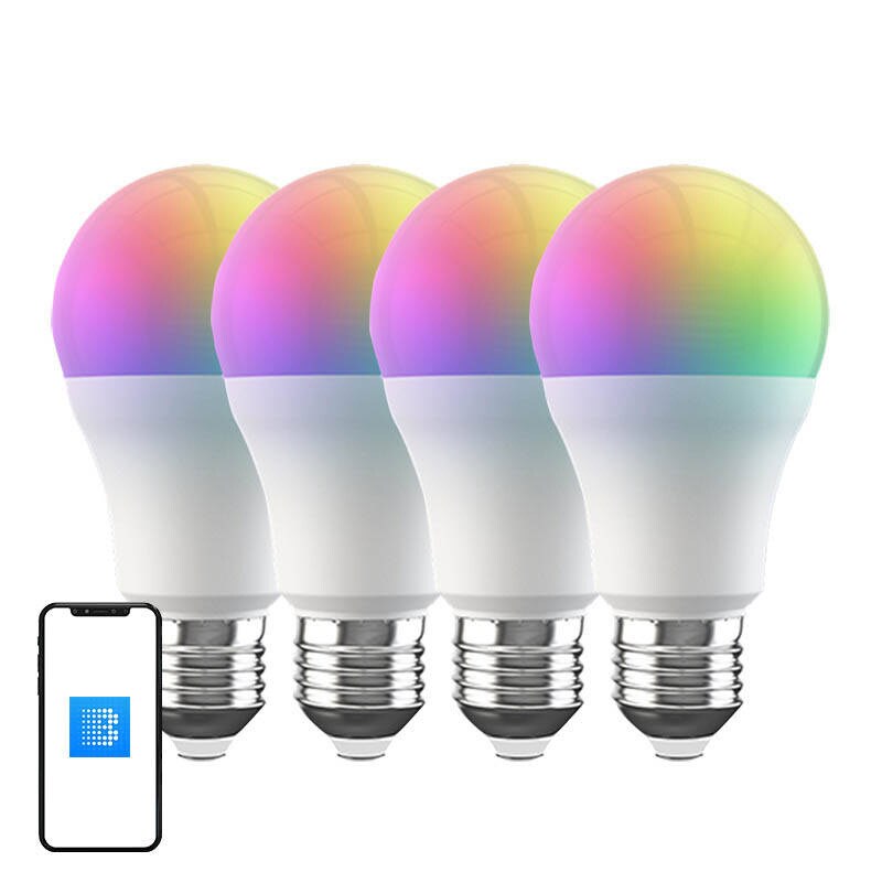 Smart BLU LED RGB Broadlink LB4E27-pære (4-pakning)
