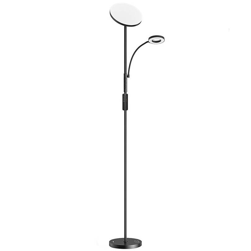 Dobbel gulvlampe med fjernkontroll BlitzWill BWL-FL-0001, 36W (svart)