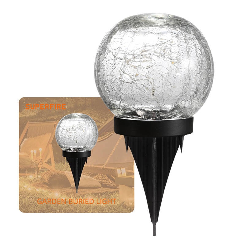 Solcellelampe for hagen Superfire FF16-A, 600 mAh