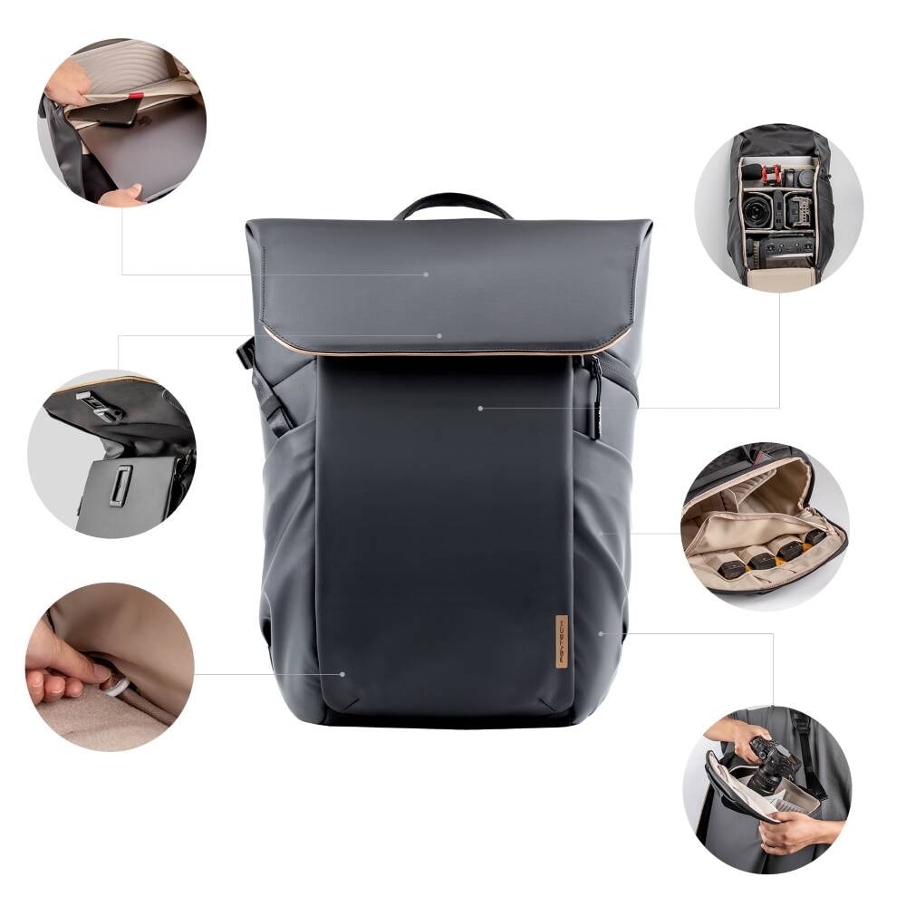 Ryggsekk PGYTECH OneGo Air 25L (obsydian svart)