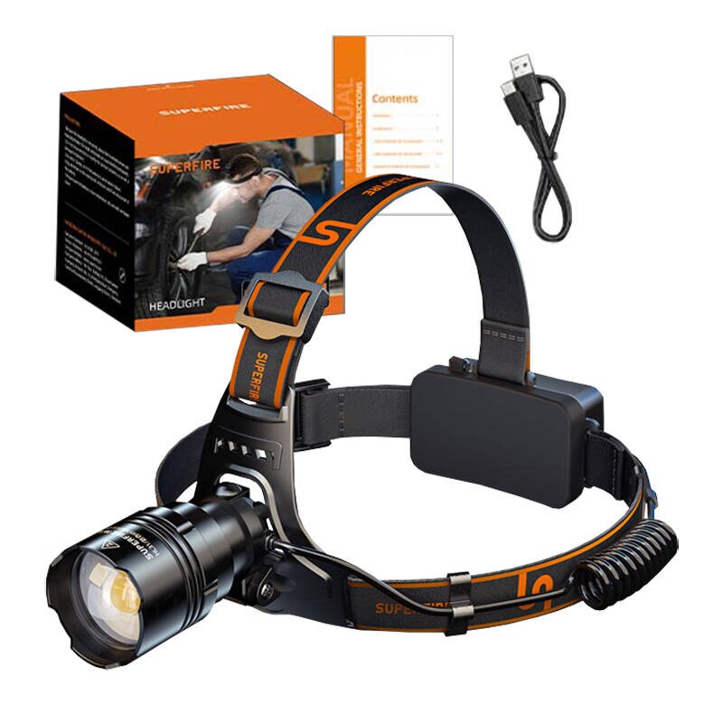 Frontlykt Superfire HL31, Type-C