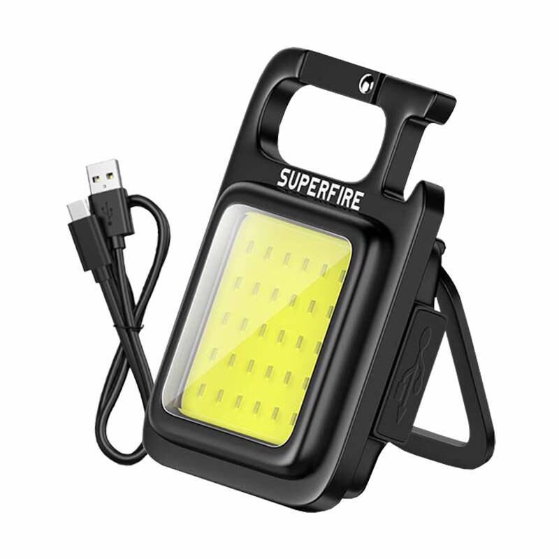 Superfire MX16 lommelykt, 600 lm, 500 mAh, USB-C, 4 moduser