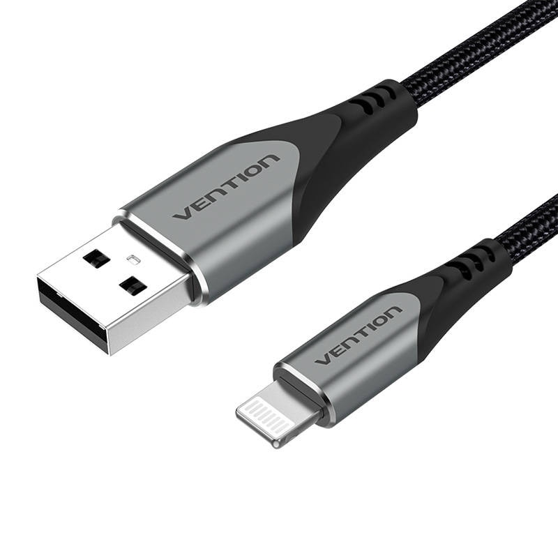 Kabel USB 2.0 til Lightning, Vention LABHF 2,4A 1m (grå)