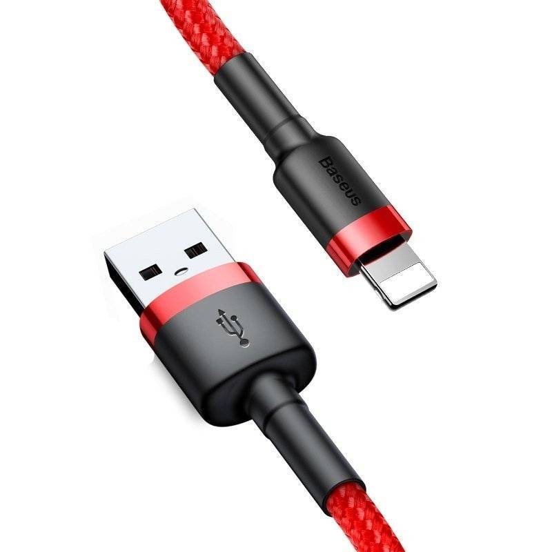 Baseus Cafule USB lynkabel 2,4A 0,5m (rød)