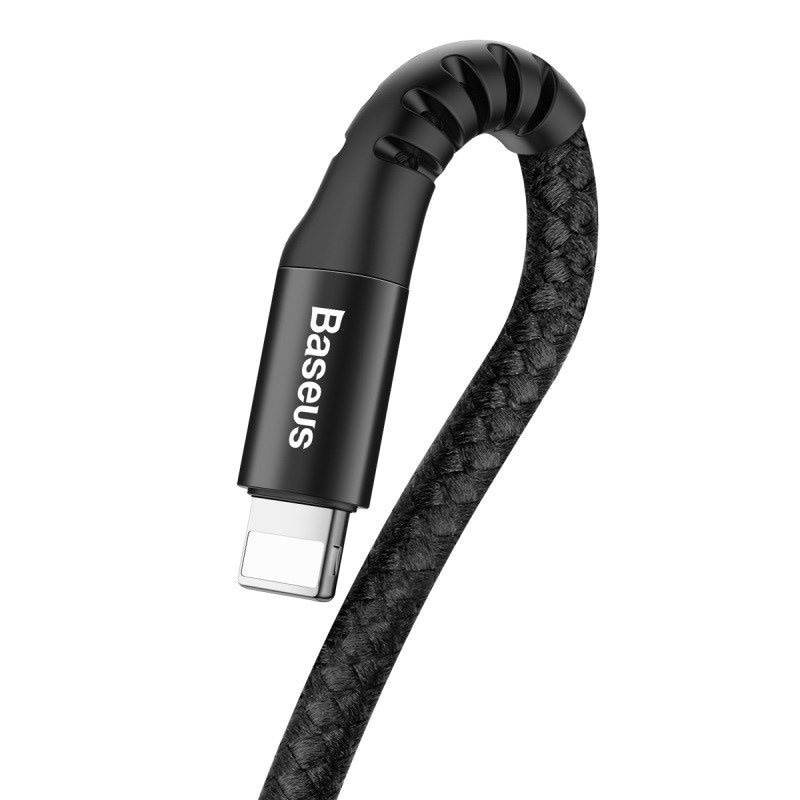 Baseus Fjærbelastet kabel Lightning 1m 2A (svart)