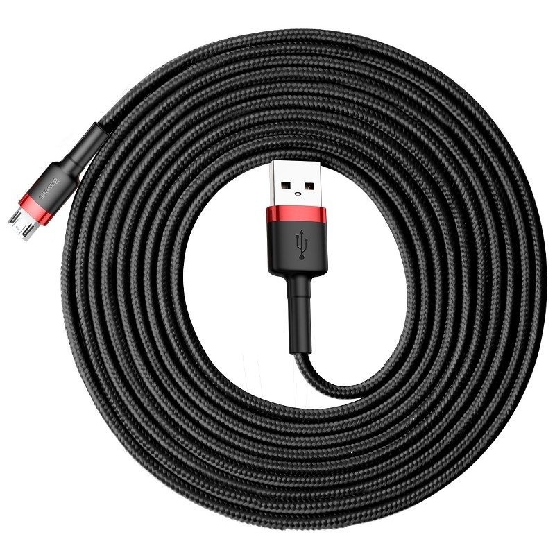 Baseus Cafule Micro USB-kabel 2A 3m (svart + rød)