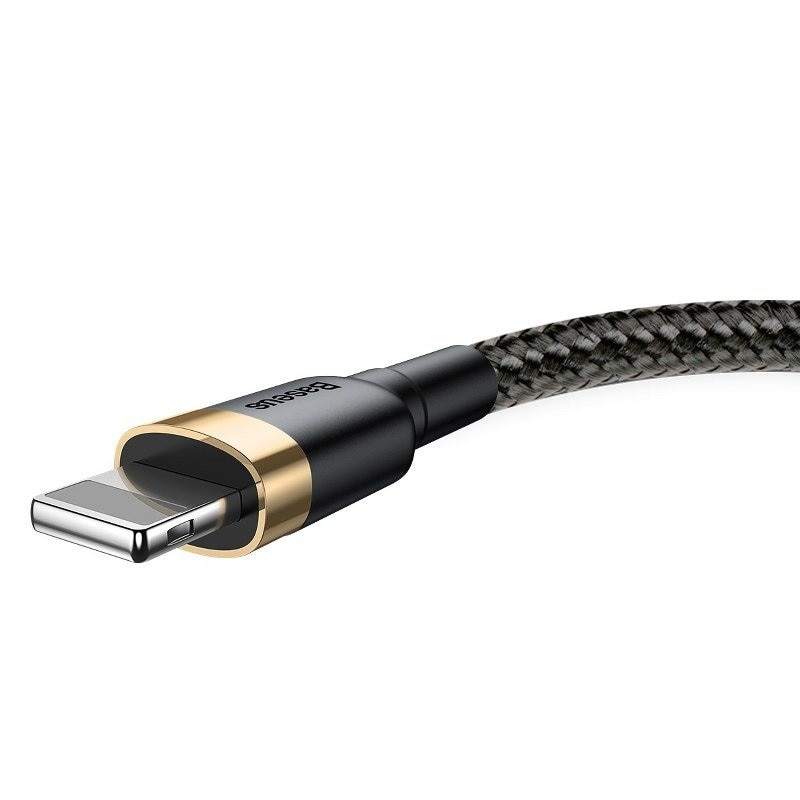 Baseus Cafule-kabel USB Lightning 2,4A 1m (gull + svart)