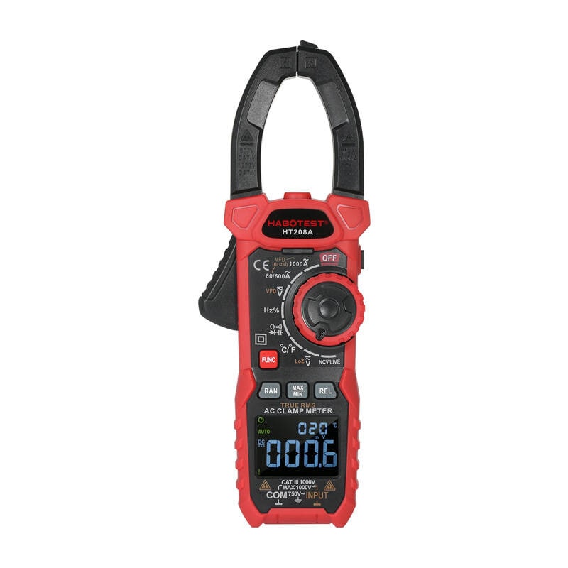 Digitalt tangmeter Habotest HT208A True RMS