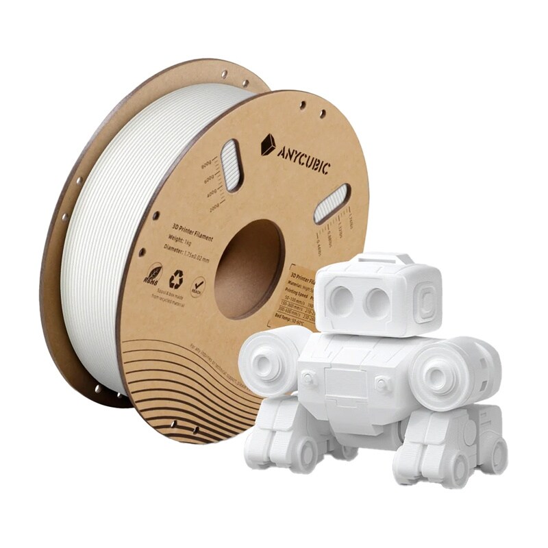 Filament høyhastighets PLA Anycubic 1 KG (Biały)