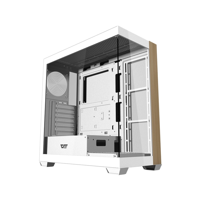 Darkflash DS900W PC-kabinett uten vifter (hvit)