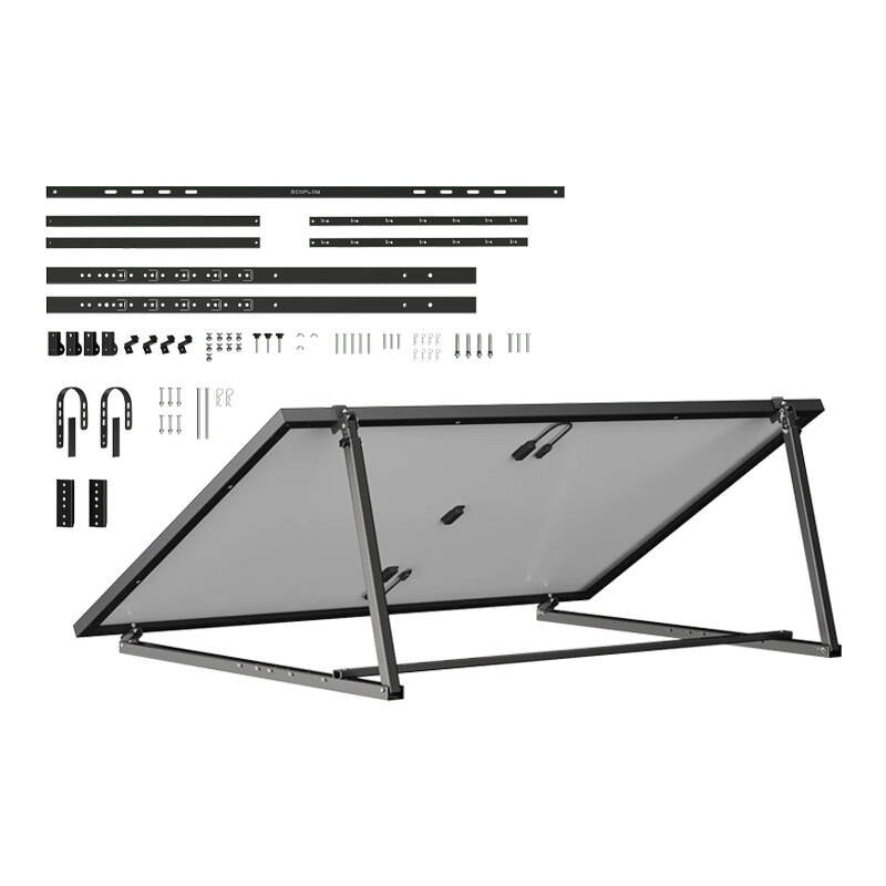 Justerbar EcoFlow-brakett for 400 W frittstående eller veggmontert solcellepanel