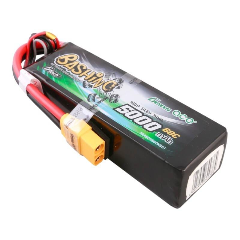 Gens ace G-Tech 5000 mAh 14,8 V 4S1P 60C Lipo-batteripakke med XT90 Plug-Bashing-serie