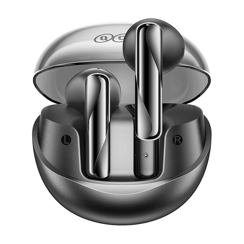 TWS QCY AilyBuds Clear T32-hodetelefoner (svart)