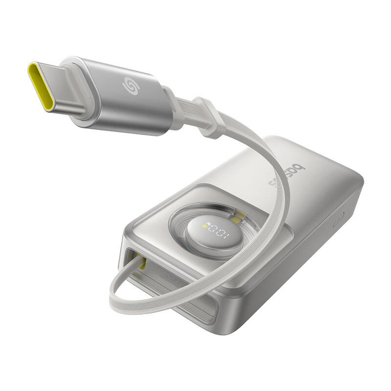 Powerbank Baseus OS Free2Pull 10000mAh 30W +kabel (grå)