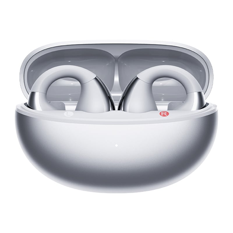 QCY Crossky Clip C30S hodetelefoner (sølv)