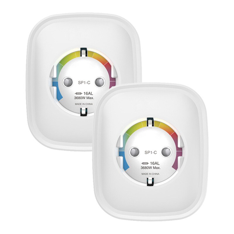 Gosund SP1-HE WiFi smart stikkontakt, 2 stk (HomeKit) (to-pakning) 16A
