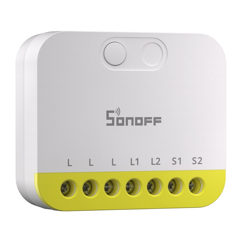 To-kanals minibryter uten N Sonoff MINI-ZB2GS-L ZigBee