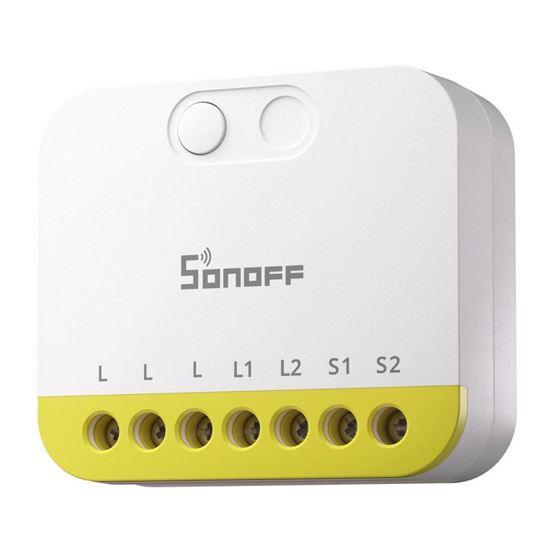 To-kanals minibryter uten N Sonoff MINI-ZB2GS-L ZigBee