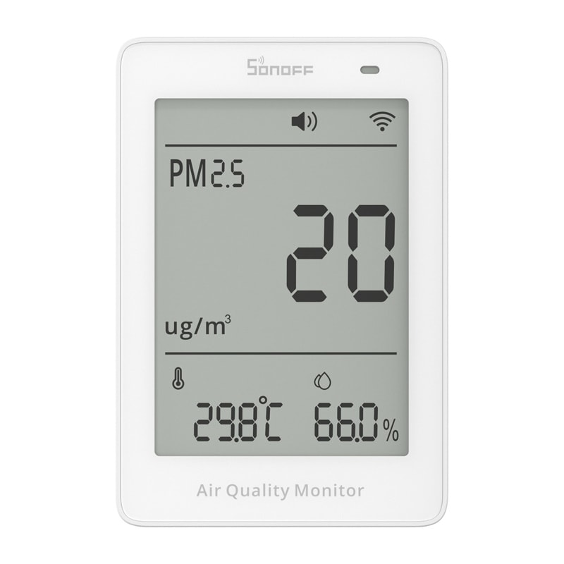 Sonoff AirGuard PM2.5 SAWF-07P WiFi LCD luftkvalitetsmonitor