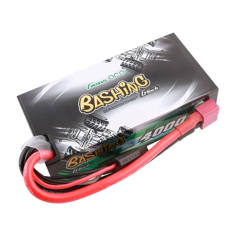 LiPo Gens ace G-Tech 4000mAh 2S2P 7,4V 60C batteripakke