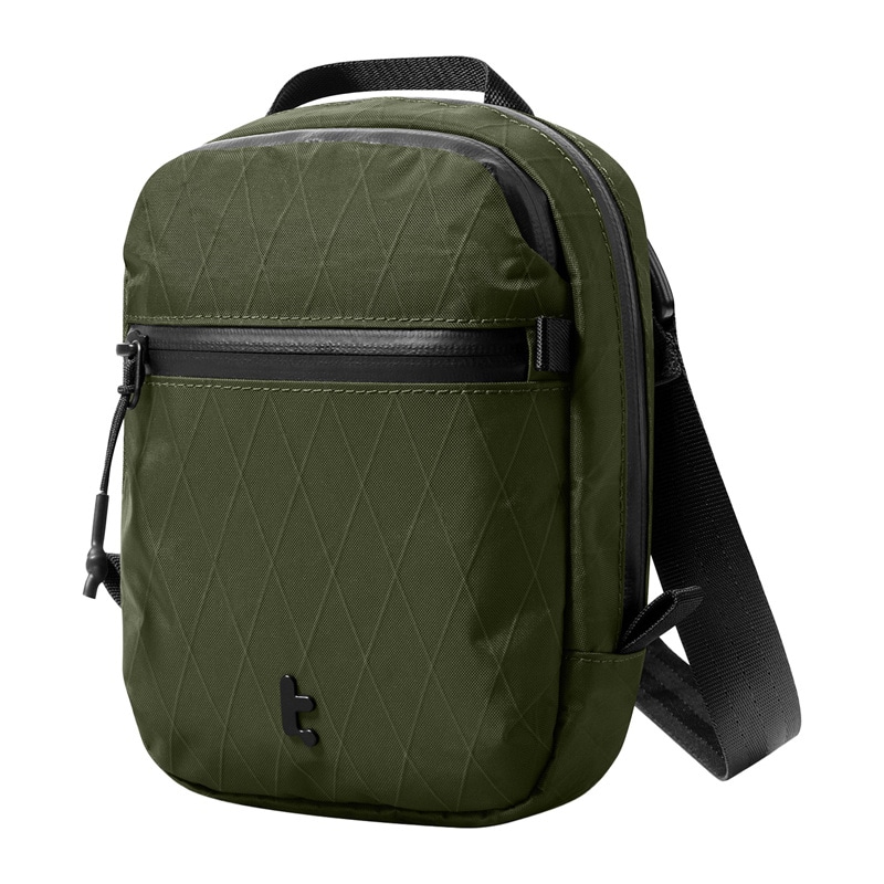 TOMTOC Aviator-T37 reiseveske med skulderrem X-Pac 1,3L (grønn)