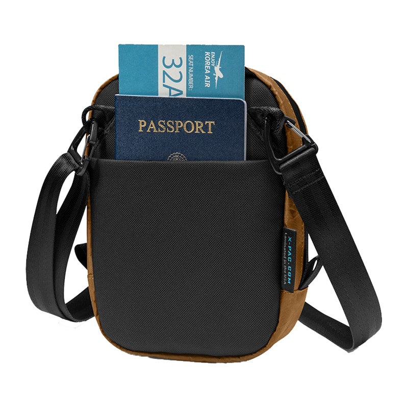 TOMTOC Aviator-T37 reiseveske med skulderrem X-Pac 1,3L (brun)