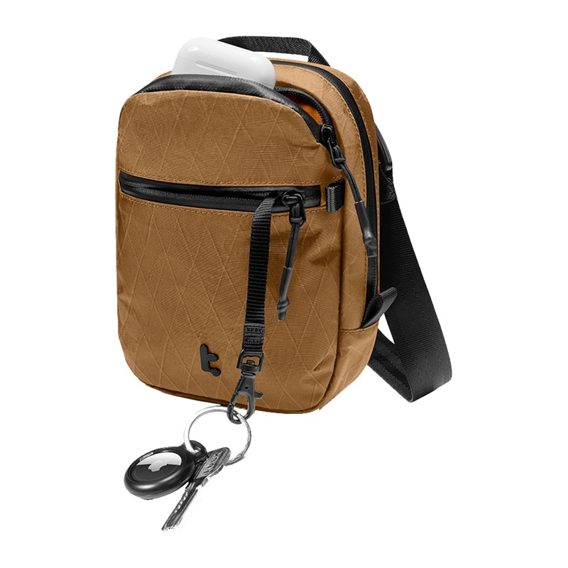 TOMTOC Aviator-T37 reiseveske med skulderrem X-Pac 1,3L (brun)