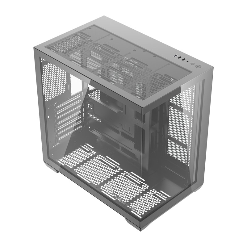 DarkFlash C280 PC-kabinett (svart) + 7 vifter