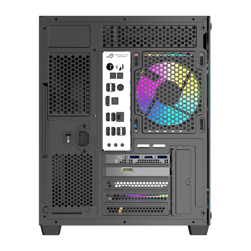 DarkFlash B275 PRO datamaskinkasse (svart) + 6 vifter