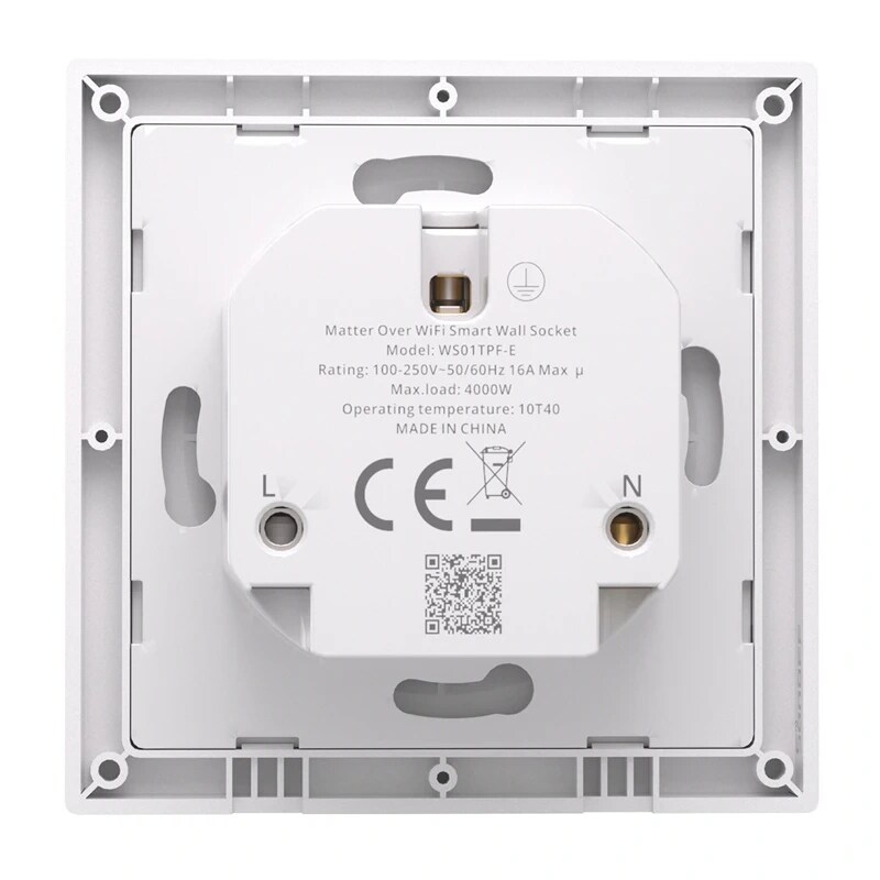 Sonoff WS01TPF-E WiFi Smart veggkontakt (type F)