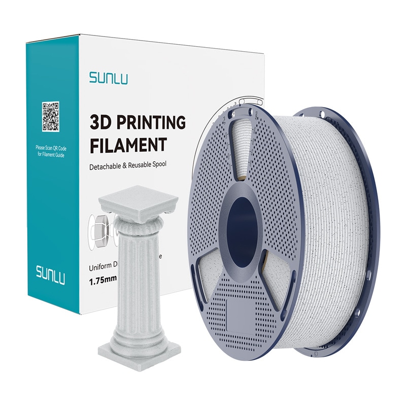 Filament Sunlu PLA høyhastighetsmarmor (oreo)
