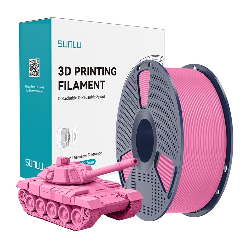 Sunlu PLA+ høyhastighets rosa filament
